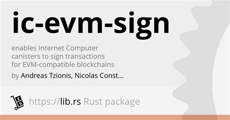 Ic Evm Sign Unregulated Finances In Rust Lib Rs