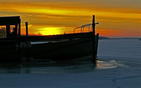 Free Picture Silhouette Shipw Sunrise Dawn Water Beach Sea