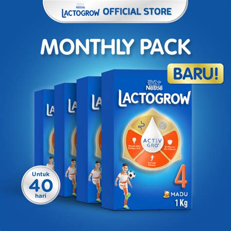 Nestl Lactogrow Monthly Pack Madu Susu Pertumbuhan Anak Tahun