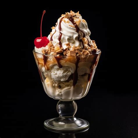 Midnight Indulgence A Decadent Ice Cream Sundae