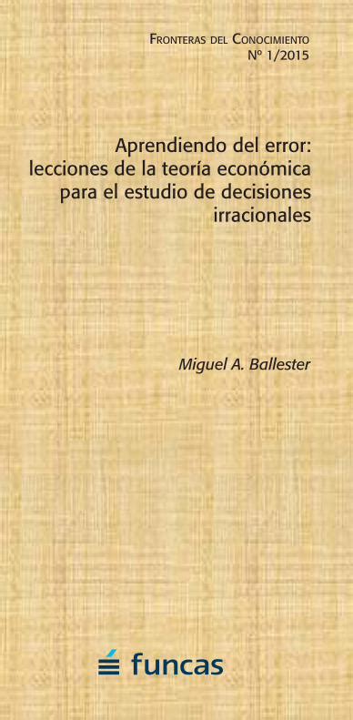 PDF Aprendiendo del error lecciones de la teoría económica