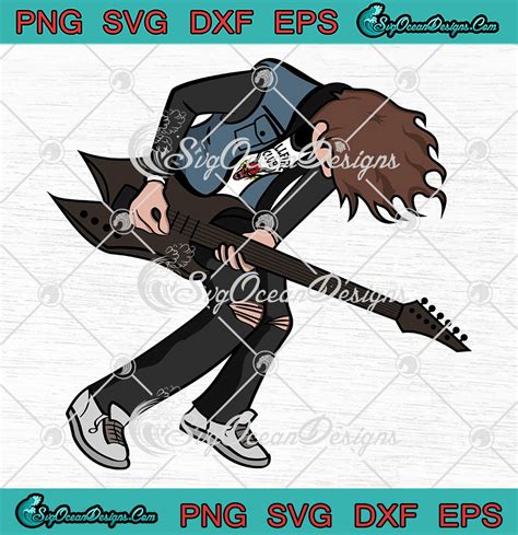 Eddie Munson Play Guitar Svg Stranger Things 4 Svg T For Fan Svg Stranger Things Svg Png