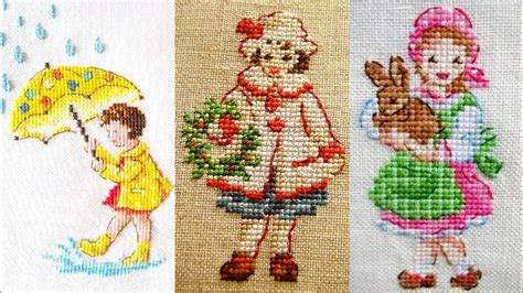 Outstanding Cross Stitch Doll Embroidery Designs Patterns Youtube