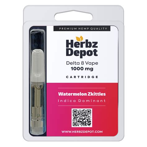 Delta 8 Vape Cartridge Watermelon Zkittles Herbz Depot