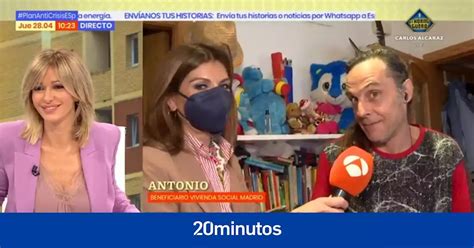 Espejo público Susanna Griso habla con el beneficiario de una