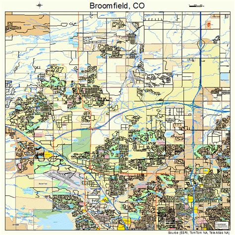 Broomfield Colorado Street Map 0809280