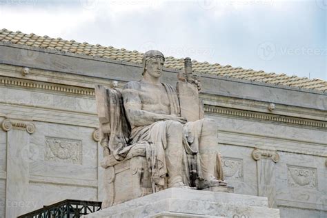 Statue of law outside Supreme Court building in Washington 20180147 ...