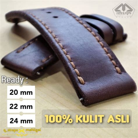 Jual Tali Kulit Jam Tangan Kulit Asli Tali Jam Kulit Asli Strap Jam