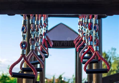 Playground Rings Stock Image Image Of Climbing Colourful 6986653