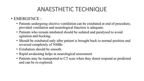 posterior cranial fossa surgery and anaesthesia | PPT