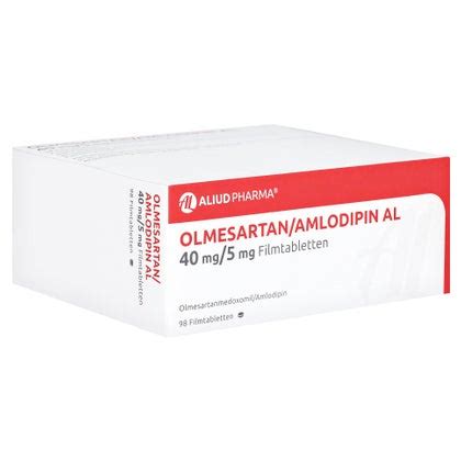 OLMESARTAN Amlodipin AL 40 Mg 5 Mg Filmtabletten 98 St 98 St Online