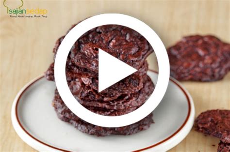 Video Resep Membuat Choco Thin Cookies Kue Kering Yang Mudah Banget