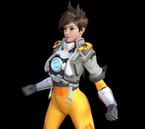 Tracer Girl Videogame 3d Model 3d Printable Cgtrader