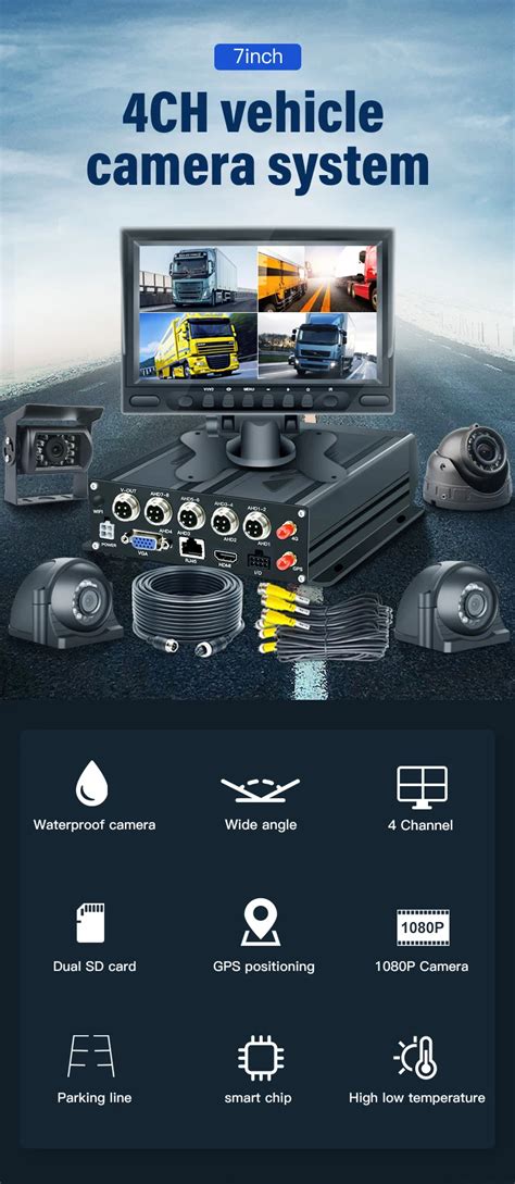 Cms V Channel Mobile Dvr System Vehicle Fleet Car Ch Gps G Sd Mdvr