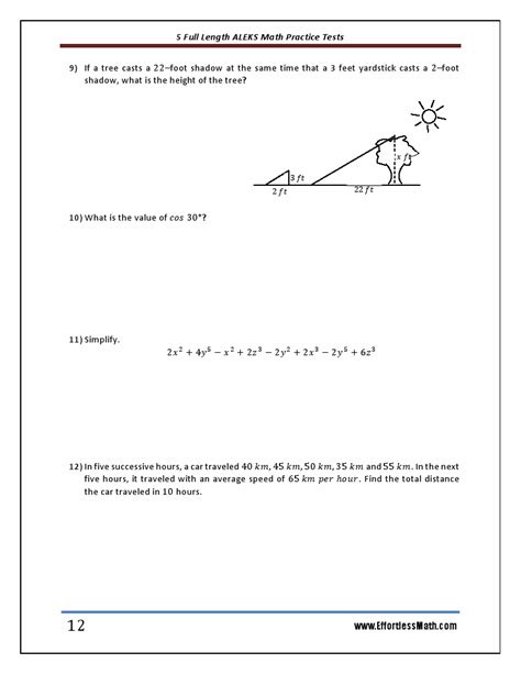 Aleks Math Placement Test Answers Tim Bettine