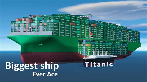 The Biggest Ship In The World Ever Ace Cargo Ship A D Animation