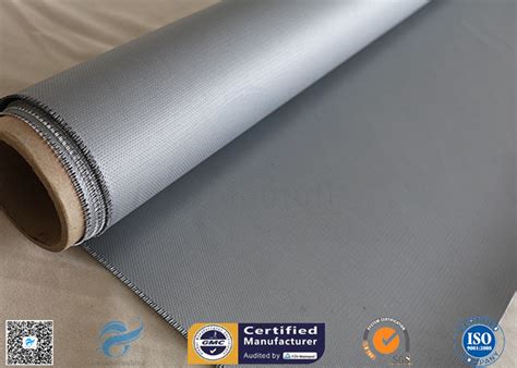 3732 E Glass 1 2m Width Heat Resistant 0 45mm Gray Silicone Coated