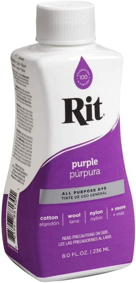 Rit Dye Rit All Purpose Liquid Dye 236ml Purple 8 Fl Oz