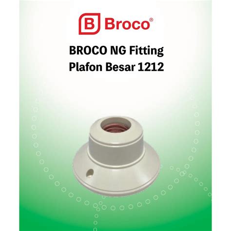 Jual FITTING LAMPU PLAFON BROCO BULAT CREAM 1212 Shopee Indonesia