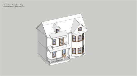 Dollhouse With Animation For Hinged Parts 3d Warehouse