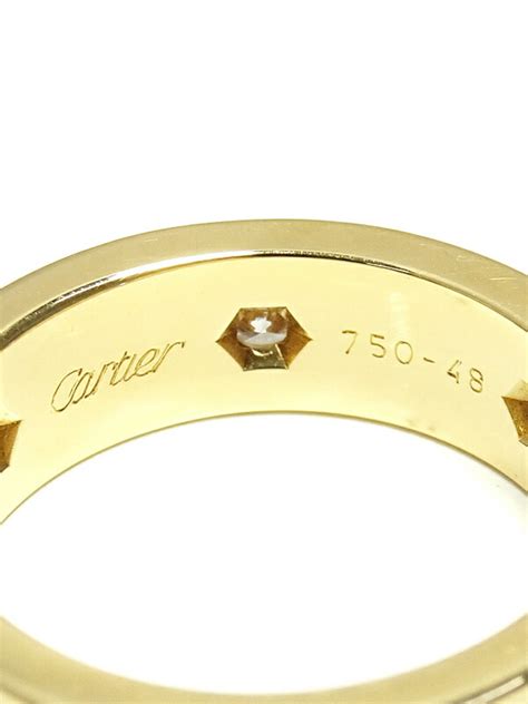 【cartier】カルティエ『k18yg ラブリング フルダイヤ』85号 1週間保証【中古】3210114290014 ブランド