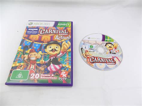 Mint Disc Xbox 360 Carnival Games Action No Manual Free Postage