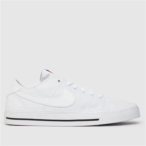 Mens White Nike Court Legacy Trainers Schuh