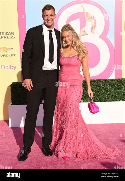 Los Angeles Usa Th July Rob Gronkowski And Camille Kostek