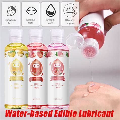 Edible Fruit Flavor Sex Lube Lubricant Gel Water Based Oral Sex Massage Oil Us Ebay