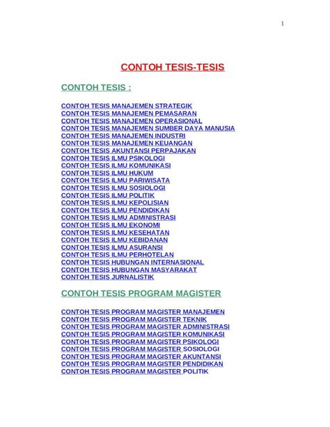 Doc Contoh Tesis Magister Manajemen Dokumentips