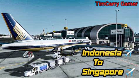 RFS REAL FLIGHT SIMULATOR B777 Garuda Indonesia Take Off Singapore