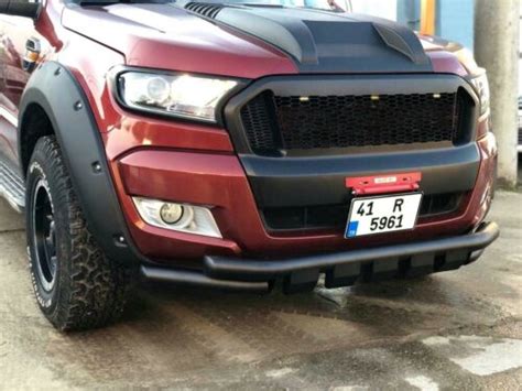 FORD RANGER T6 BLACK CITY BAR SPOILER BAR BULL NUDGE BAR GUARD 2012 TO