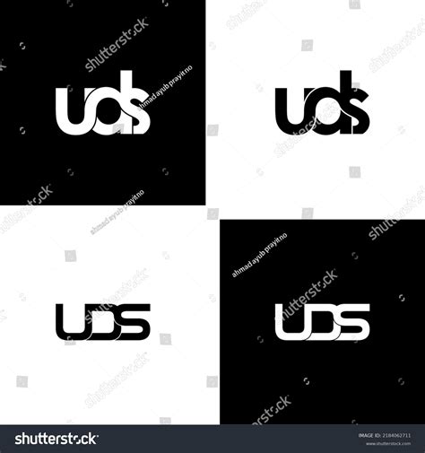 Uds Letter Original Monogram Logo Design Stock Vector Royalty Free