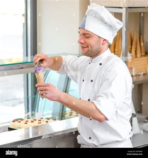 Ice Cream Seller Stock Photo Alamy