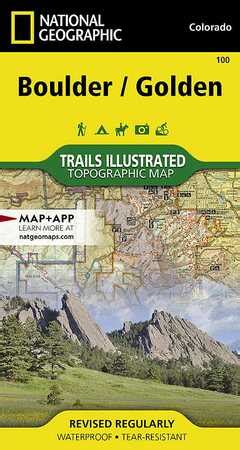 Trails Map Of Boulder Golden Colorado Mapa Wodoodporna National