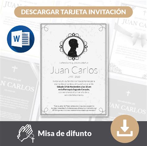 Tarjetas De Difuntos Para Editar Gratis