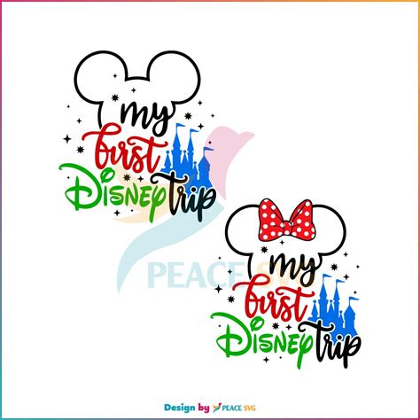 Mickey And Minnie My First Disney Trip Svg Disney Vacation Mode Svg