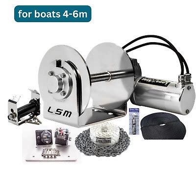 GX1 Lone Star Anchor Winch COMBO KIT 600W Electric 200mm Drum Up To