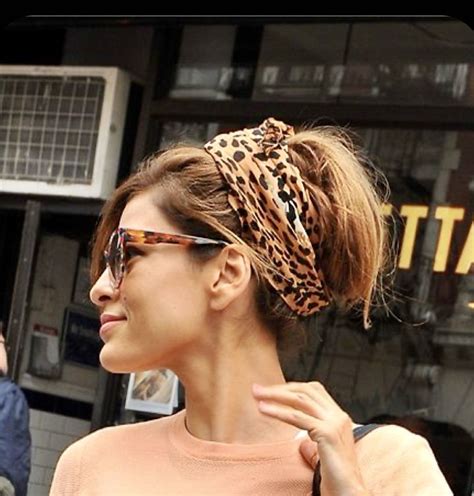 Pin On Stylish Hairish Eva Mendes Hair Hair Scarf Styles Scarf