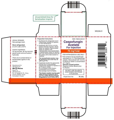 Caspofungin Acetate Injection Fda Prescribing Information Side Effects And Uses