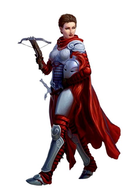 Female Human Gray Maiden Fighter With Crossbow Pathfinder Pfrpg Dnd D