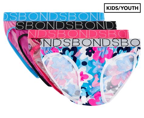 Bonds Girls Bikini Briefs Pack Fly By Butterfly Catch Au