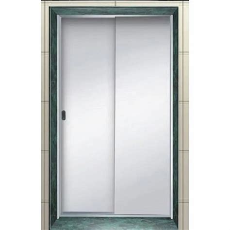 Center Opening Silver Stainless Steel Sliding Elevator For Office Exterior At Rs 650000 In