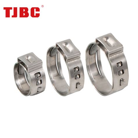 Ss Stainless Steel Pipe Tubing Clamp Single Ear Round Ring Safety