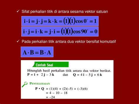 Perkalian Vektor Perkalian Titik Dot Product Ppt Download