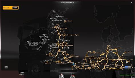 Euro Truck Simulator 2 UK Map