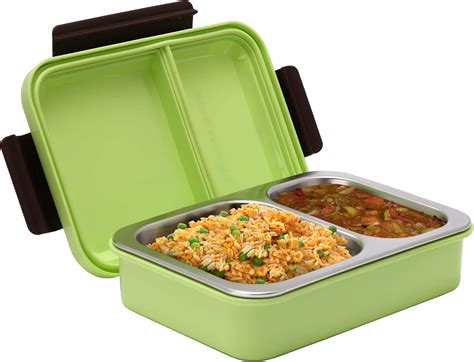 SIGNORA WARE Bento Box With Clip On Lid Leak Proof 2 Compartment