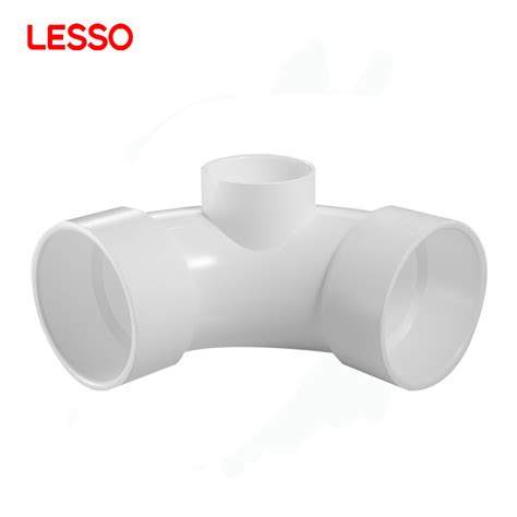 Lesso Astm Standard Pvc Dwv Fittings Long Sweep Elbow With Side Inlet