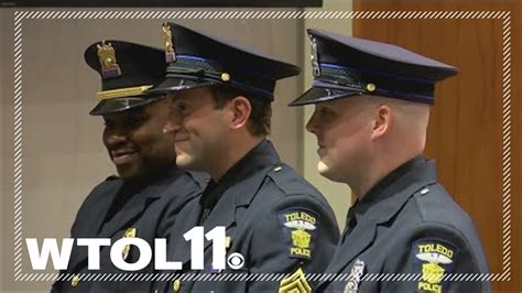 Three Toledo Police Officers Promoted During Ceremony Wednesday Youtube