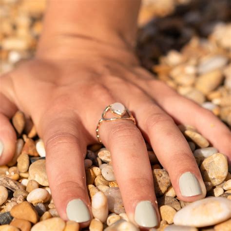 Bague Pierre De Lune Plaqu Or Nerina Bijoux